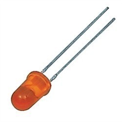 LED 5mm opaco naranja.