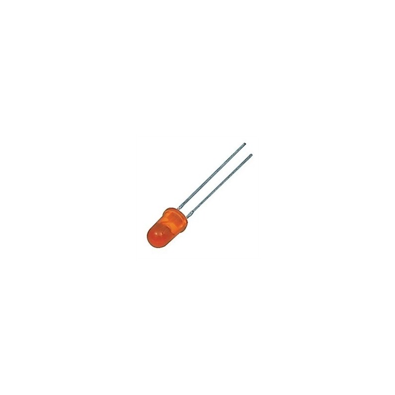 LED 5mm opaco naranja.