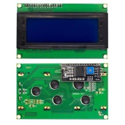 LCD 20X4 verde con módulo I2C