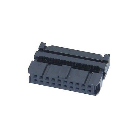 Conector IDC 20 (10X2) HEMBRA 2.54mm.