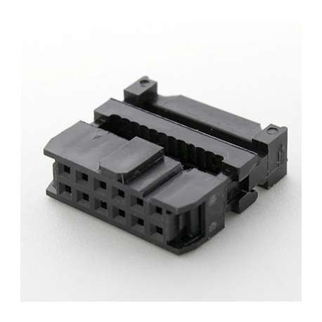 Conector IDC 12 (6X2) HEMBRA 2.54mm.