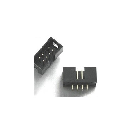 Conector IDC 8 (4X2) MACHO 2.54mm.