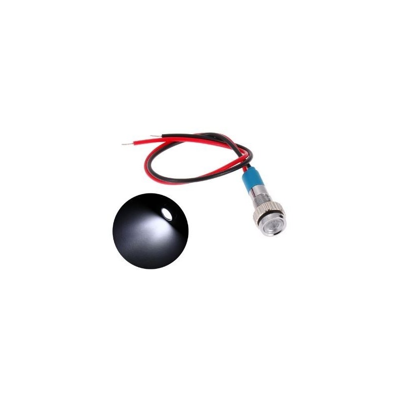 lampara Piloto LED 6mm color blanco 5V