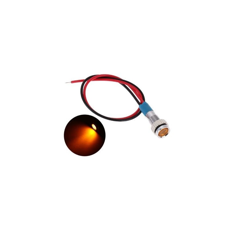 lampara Piloto LED 6mm color naranja 5V