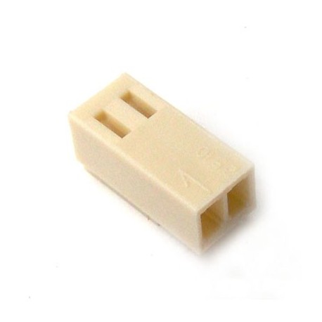 Conector Molex 2.54 mm 2 Posiciones Hembra recto