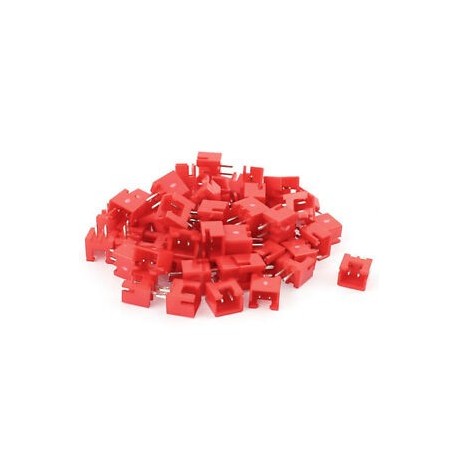 Conector JST 2 P. 2.54mm MACHO (ROJO)