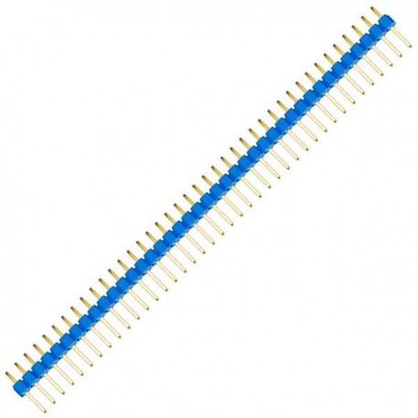 Header macho 2.54mm 40 posiciones (azul).