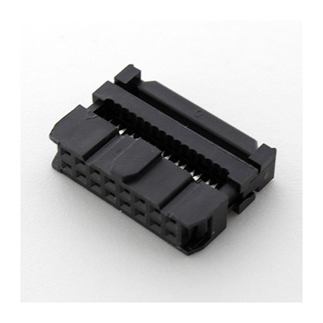 Conector IDC 8x2 hembra.