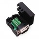 Conector DB9 RS232 macho con PCB y carcasa