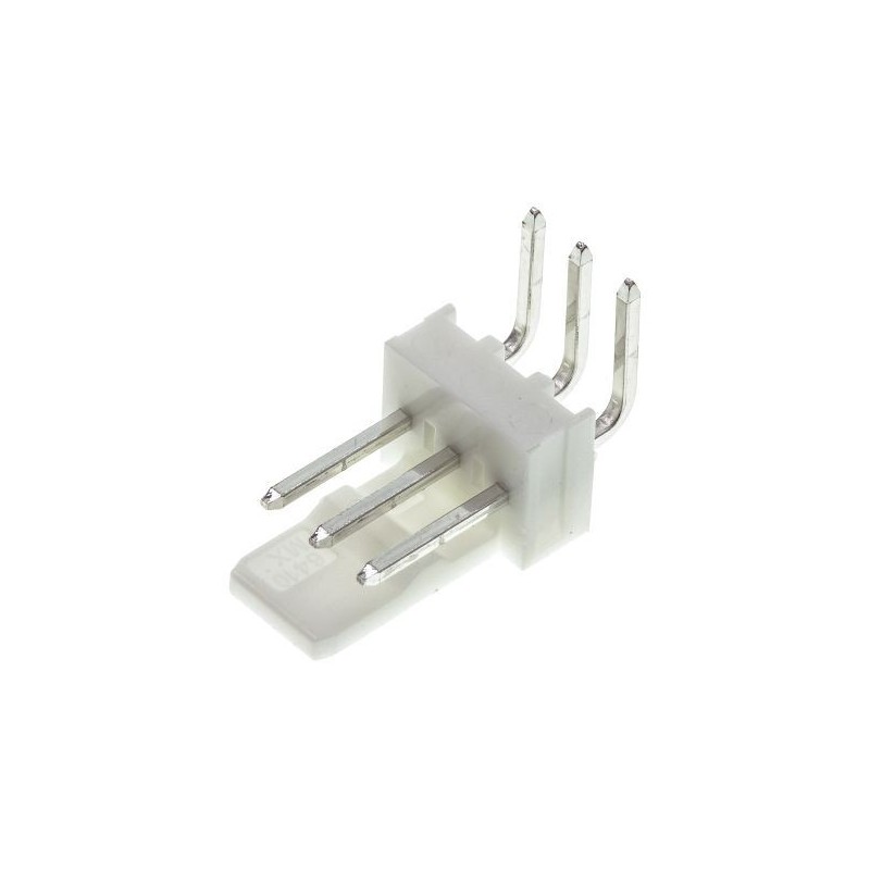 Conector Molex 2.54mm 3 posiciones macho en ángulo