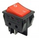 Rocker Switch 30x25 mm color rojo.