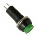 Interruptor Pulsador Redondo 1A 250 VAC con enclave (Verde)