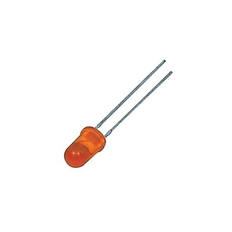 LED 5mm naranja opaco.