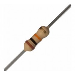 Resistencia Th 1/4W 0 ohm.