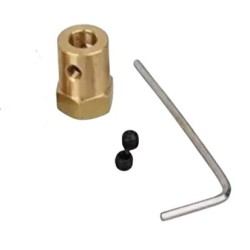 Cople para eje 3mm a 6 mm