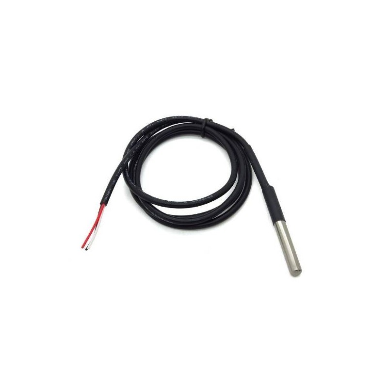 Sensor de Temperatura Digital DS18B20 de Acero Inoxidable Sumergible