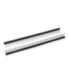 Header macho 2.54mm 40X1 posiciones en ángulo.