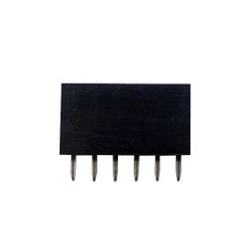 Header hembra 6X1 2.54mm.
