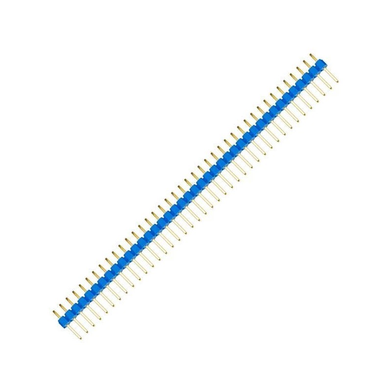 Header macho 2.54mm 40x1 posiciones (azul).