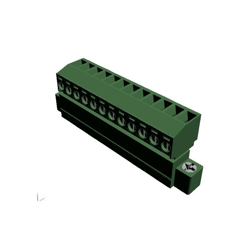 Terminal de bloque hembra vertical 12 posiciones 3.81mm  WR-TBL (691349340012)