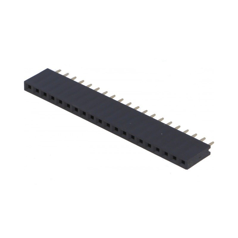 Header hembra 2.54mm 20X1 posiciones