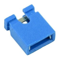 Jumper clip color azul 2.54mm