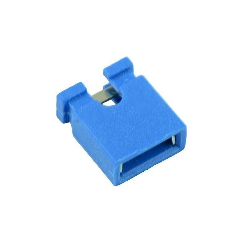 Jumper clip color azul 2.54mm