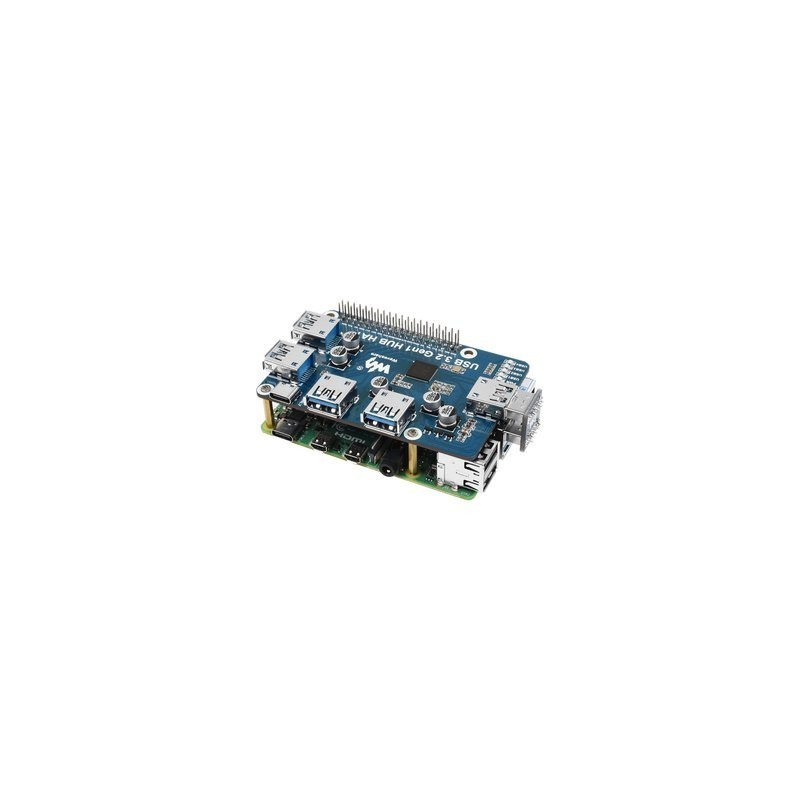 USB 3.2 Gen1 HUB HAT for Raspberry Pi (SKU 17584)