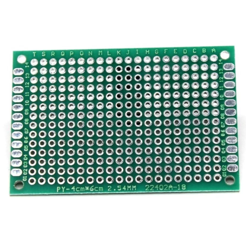 Placa Fenólica Perforada con Doble Cara 4x6cm