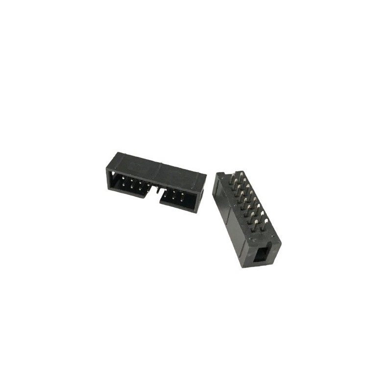 Conector IDC macho 8x2 para cable plano