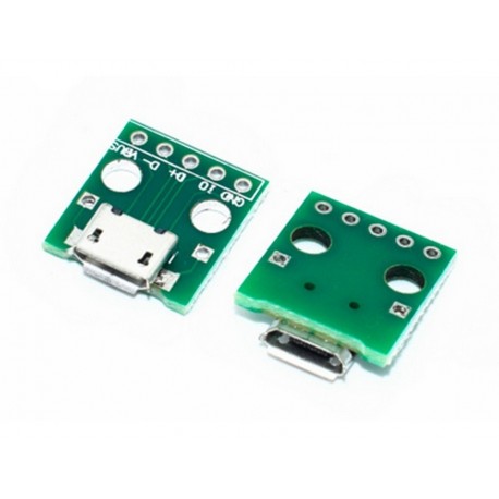 Adaptador De Micro Usb  A Dip Placa Pcb