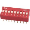 Dip Switch 9 posiciones (Color Rojo para PCB)
