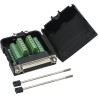 Adaptador db25 hembra a terminal de bloque con carcasa