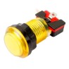 Botón para maquinita luminoso color amarillo con microswitch