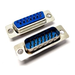 Conector DB15 de 2 filas Macho