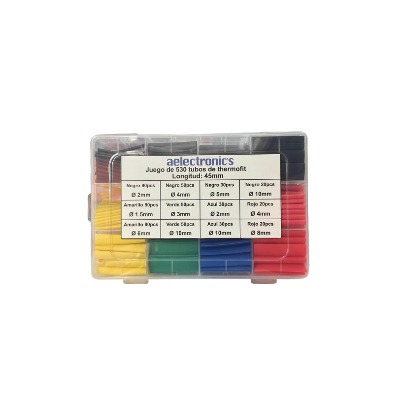 Juego de 530 tubos de thermofit