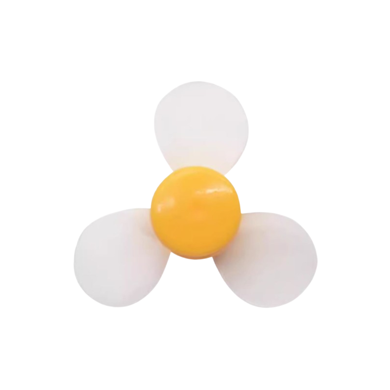 Hélice de hoja suave con cabeza de plástico amarillo