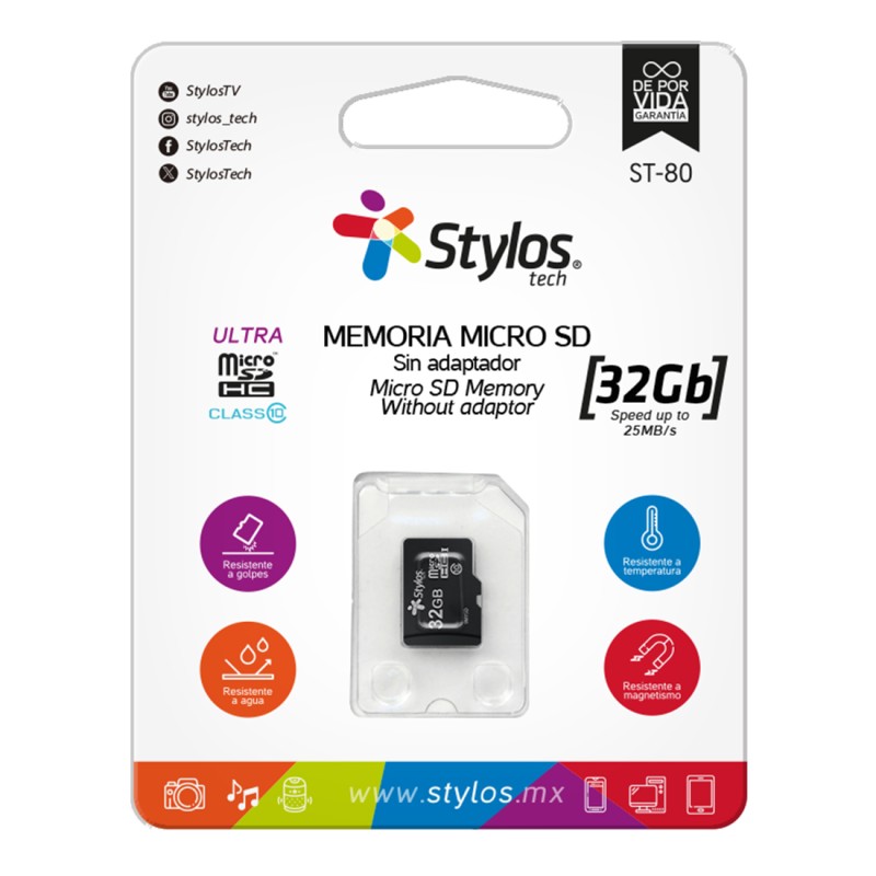 Memoria MicroSD Clase 10 Sin Adaptador 32Gb