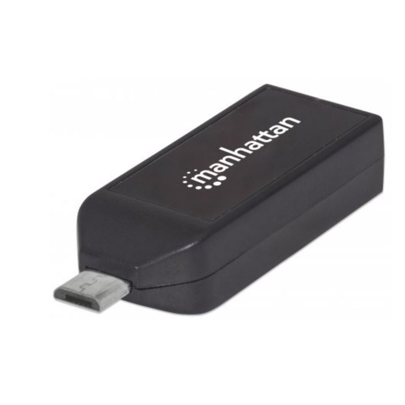 Manhattan Adaptador Micro USB con Lector de Tarjetas OTG imPORT