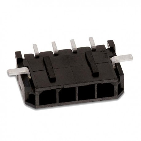 WR-MPC3 Conector macho 4 posiciones 3mm en ángulo