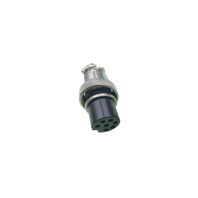 Conector circular hembra 7 posiciones 16mm