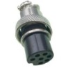 Conector circular hembra 7 posiciones 16mm