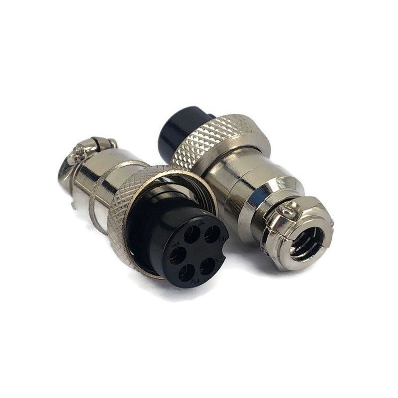 Conector circular hembra 5 posiciones 16mm