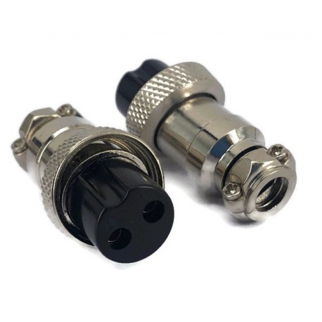 Conector circular macho 3 posiciones 16mm