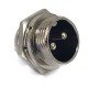 Conector circular macho 3 posiciones 16mm