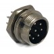 Conector circular macho 3 posiciones 16mm