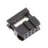 Conector IDC hembra 4x2 para cable plano