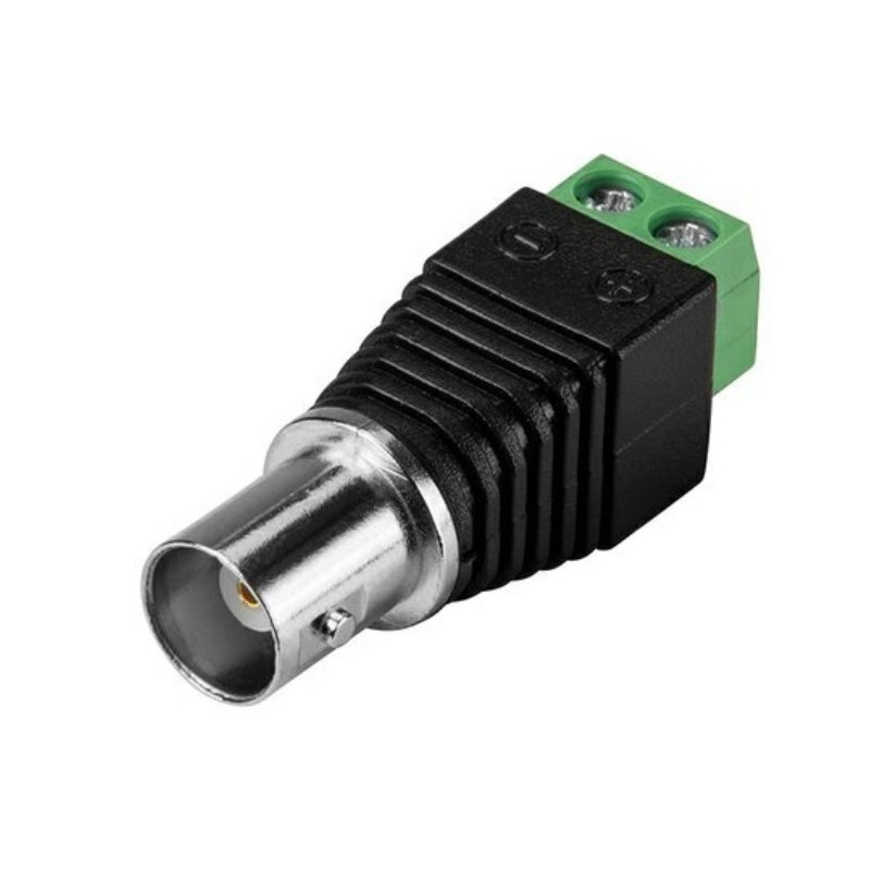 Conector BNC hembra con bornera