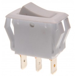 Rocker switch color blanco 3 pines (20x15x10)mm