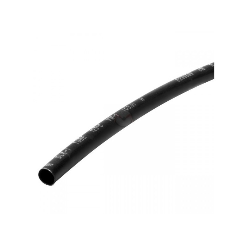 Thermofit de 3mm color negro (1 metro).